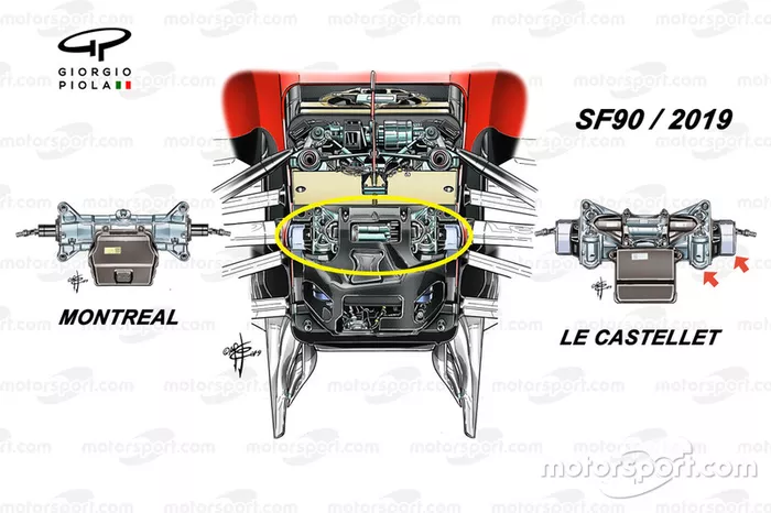 Detalle frontal del Ferrari SF90