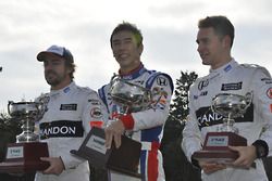 Takuma Sato, Fernando Alonso, Stoffel Vandoorne