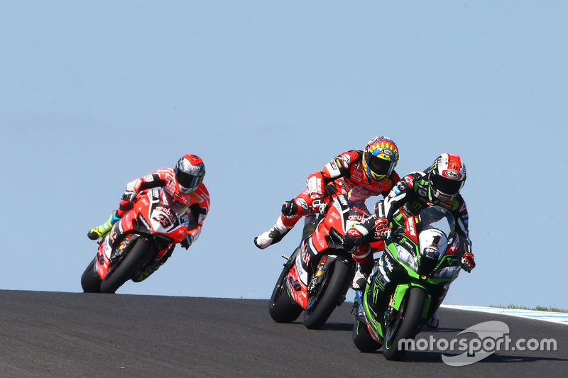 8. Jonathan Rea, Kawasaki Racing, Chaz Davies, Ducati Team