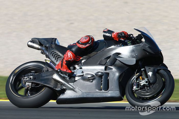 Jorge Lorenzo en su primer test con Ducati en Valencia, noviembre de 2016