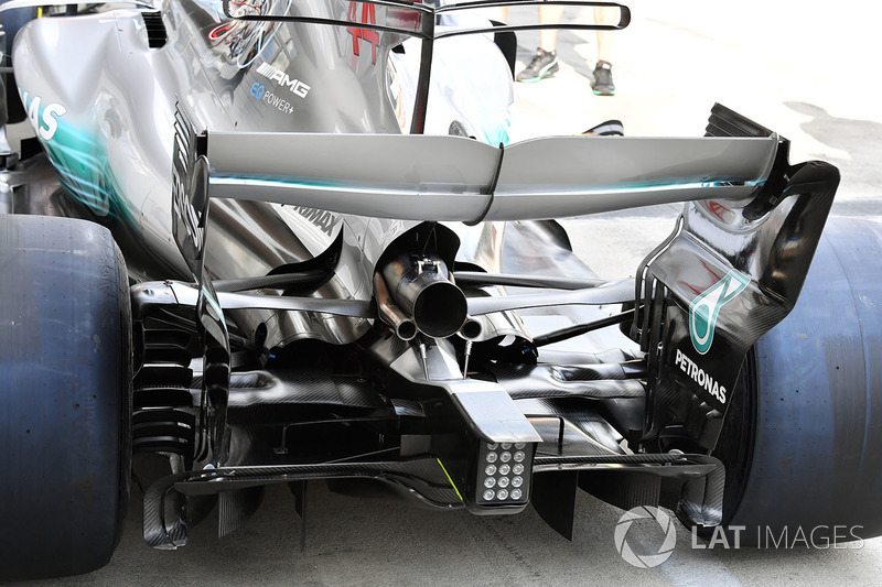 Arrière de la Mercedes W08