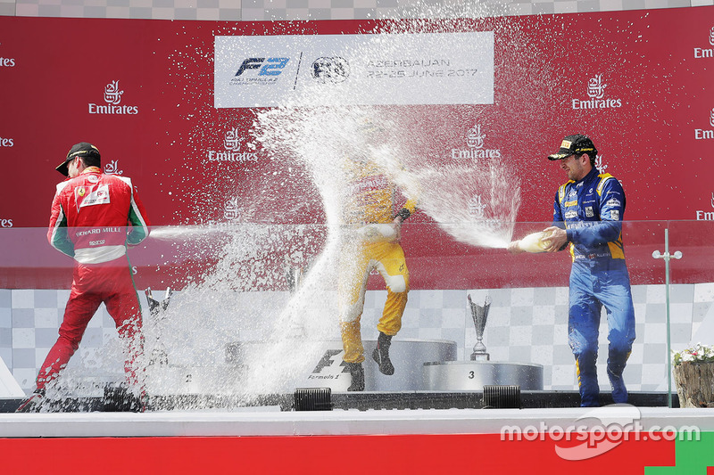 Charles Leclerc, PREMA Powerteam, Norman Nato, Pertamina Arden and Nicholas Latifi, DAMS