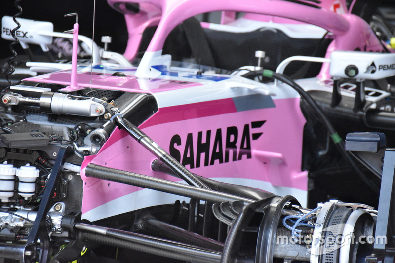 Force India VJM11 front suspension