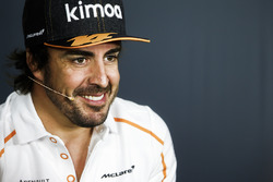 Fernando Alonso, McLaren, in the press conference