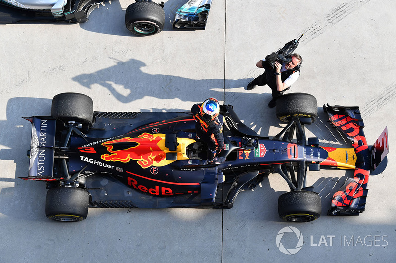 Yarış galibi Daniel Ricciardo, Red Bull Racing, parc ferme