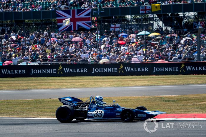Tyrrell 005 en el desfile del 70 aniversario de Silverstone