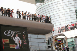 Podium: 1. Nico Rosberg, Mercedes AMG F1 Team; 2. Sebastian Vettel, Ferrari; 3. Daniil Kvyat, Red Bu