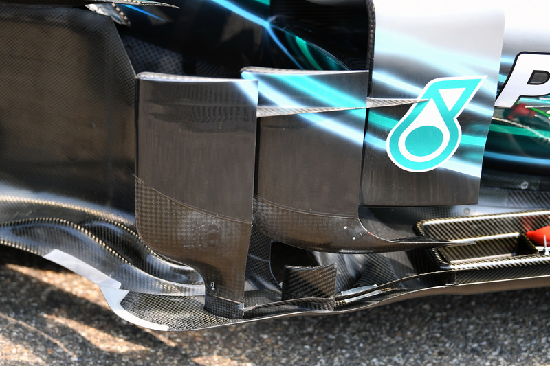 Mercedes-AMG F1 W09 barge board detail