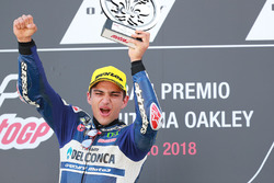 Podium: racewinnaar Jorge Martin, Del Conca Gresini Racing Moto3