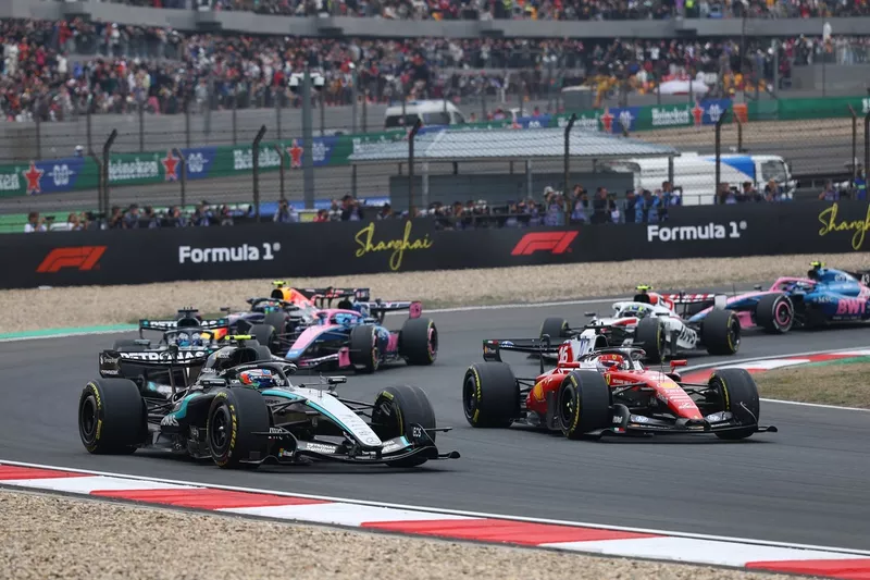 Charles Leclerc, Ferrari; Andrea Kimi Antonelli, Mercedes