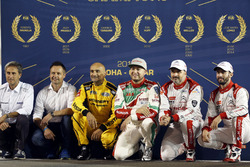 Todos los campeones del mundo de WTCC de FIA, Roberto Ravalia, Andy Prilaux, Gabriele Tarquini, LADA Sport Rosneft, Lada Vesta; Rob Huff, Honda Racing Team JAS, Honda Civic WTCC; Yvan Muller, Citroën World Touring Car Team, Citroën C-Elysée WTCC; José María López, Citroën World Touring Car Team, Citroën C-Elysée WTCC