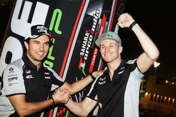 Sergio Perez, Sahara Force India F1; Nico Hülkenberg, Sahara Force India F1