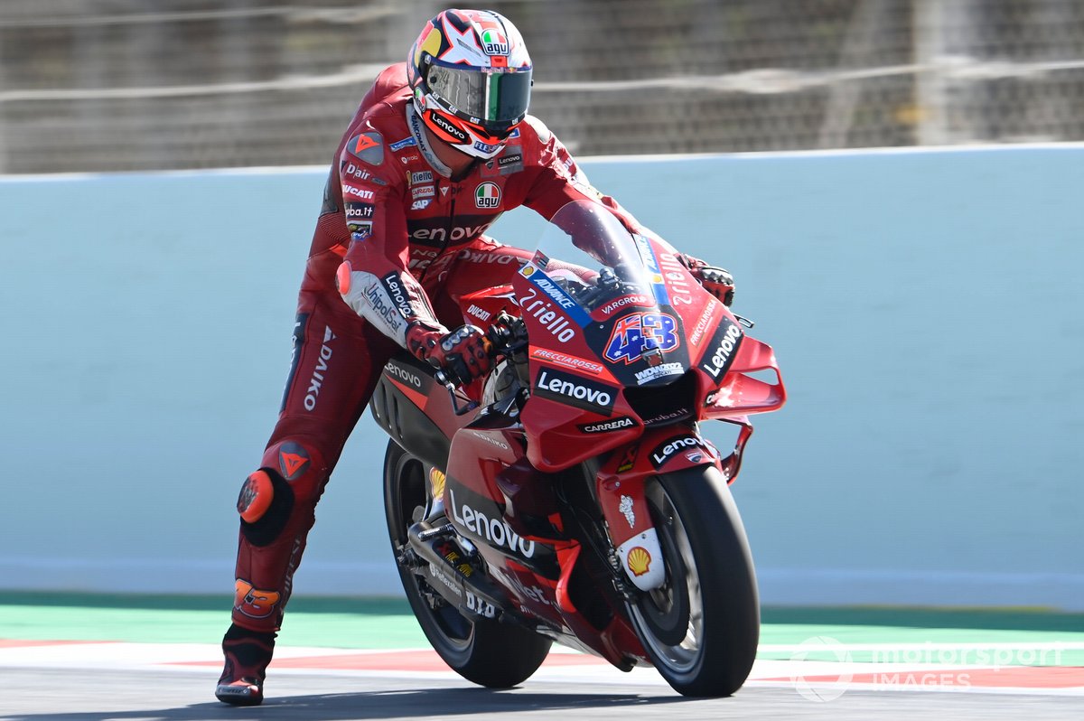 Jack Miller, Ducati Team, a Barcellona con i cerchi 