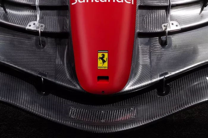 Ferrari SF-23. detail voorvleugel