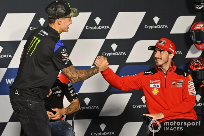 Fabio Quartararo, Yamaha Factory Racing, Francesco Bagnaia, Ducati Team