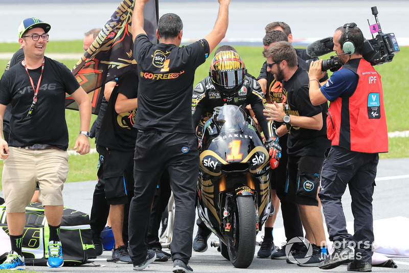 Le Champion du monde Moto2, Francesco Bagnaia, Sky Racing Team VR46