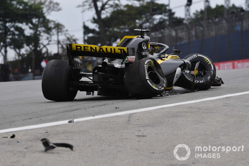 Авария: Нико Хюлькенберг, Renault Sport F1 Team R.S. 18