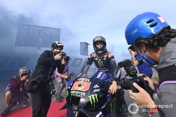El campeón del mundo Fabio Quartararo, Yamaha Factory Racing