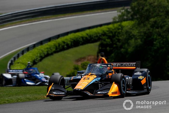 Patricio O'Ward, Arrow McLaren SP Chevrolet, Alex Palou, Chip Ganassi Racing Honda