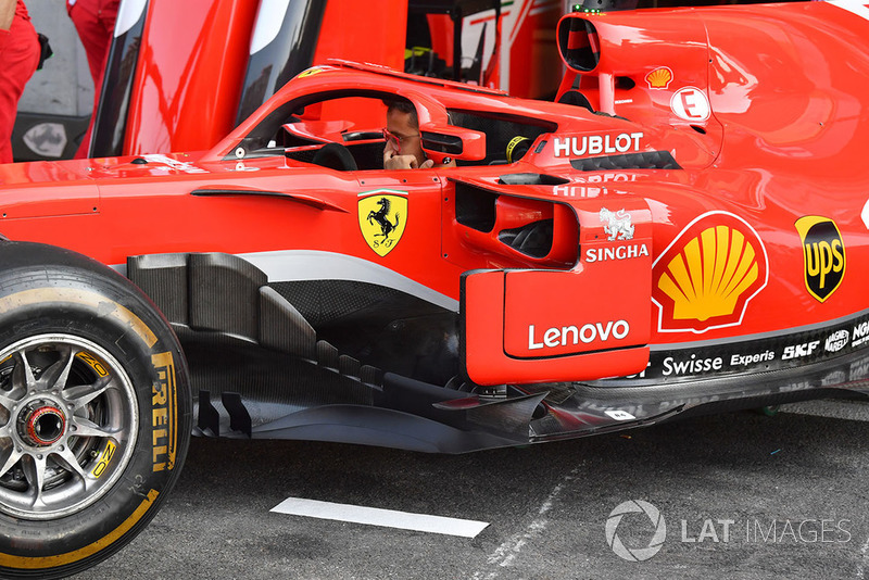 Un déflecteur de Ferrari SF71H