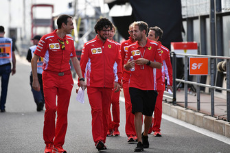 Sebastian Vettel, Ferrari pist yürüyüşü