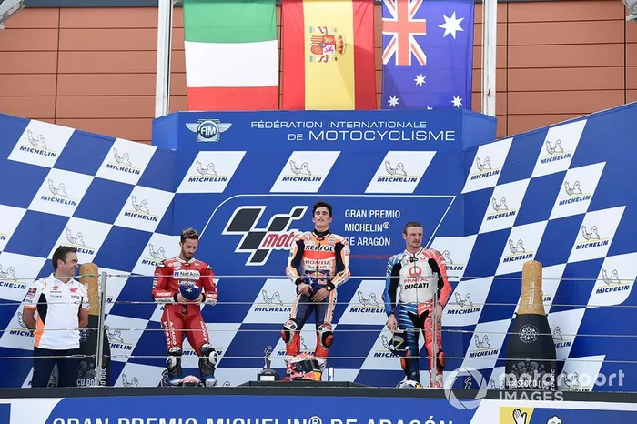 2019. 1. Marc Márquez, 2. Andrea Dovizioso, 3. Jack Miller