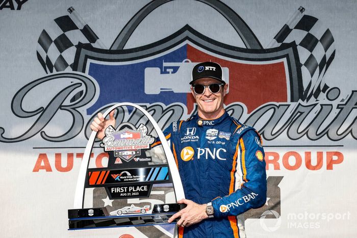 Scott Dixon, Chip Ganassi Racing Honda, podio