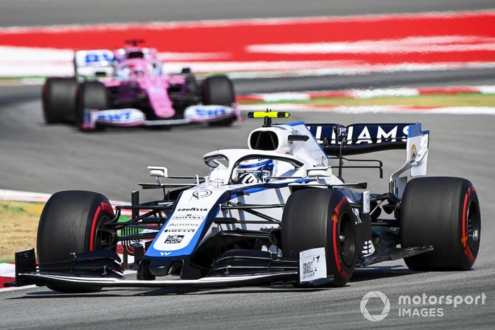 Nicholas Latifi, Williams FW43, Sergio Pérez, Racing Point RP20