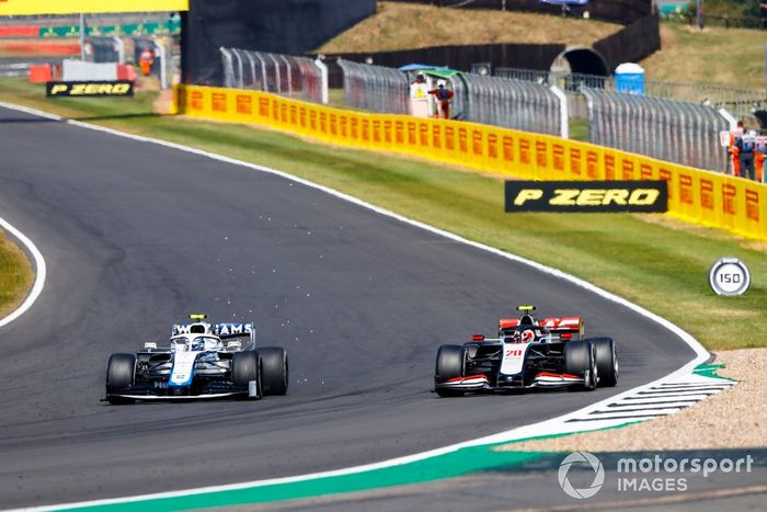 Nicholas Latifi, Williams FW43, Kevin Magnussen, Haas VF-20