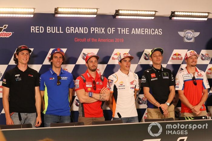 Joe Roberts, Alex Rins, Team Suzuki MotoGP, Andrea Dovizioso, Ducati Team, Marc Marquez, Repsol Honda Team, Valentino Rossi, Yamaha Factory Racing, Jack Miller, Pramac Racing, Press Conference