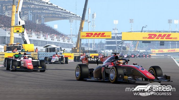 Imagen de la FIA F2  en el videojuego 'F1 2019'