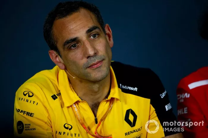 Cyril Abiteboul, Managing Director, Renault F1 Team, alla conferenza stampa dei team principals