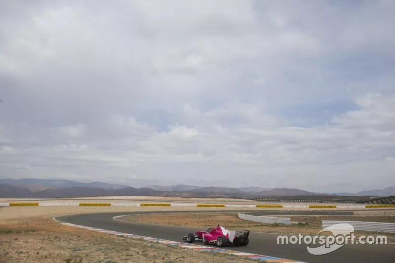 Track action in the W Series Tatuus F3 T-318 car