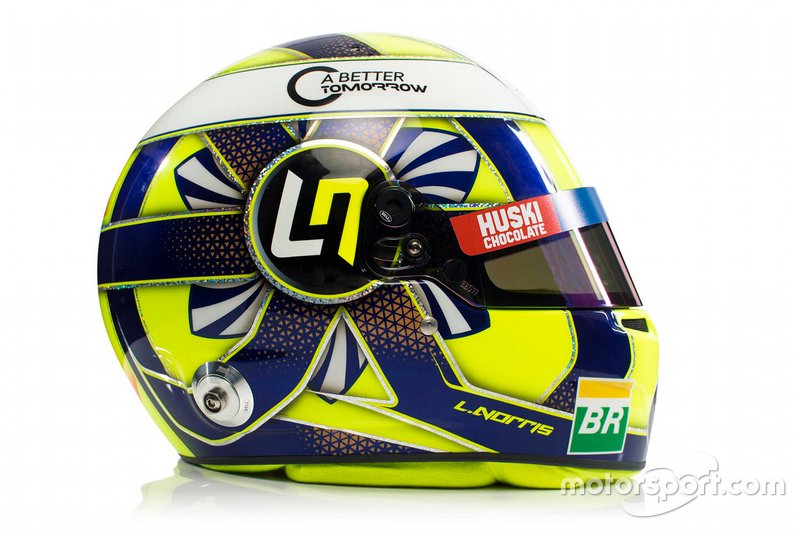 El casco de Lando Norris, McLaren