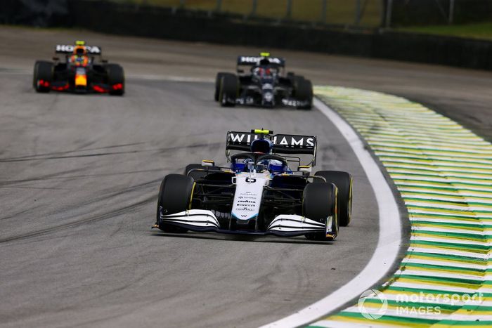 Nicholas Latifi, Williams FW43B, Pierre Gasly, AlphaTauri AT02, Sergio Pérez, Red Bull Racing RB16B