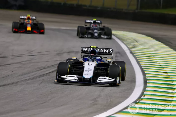 Nicholas Latifi, Williams FW43B, Pierre Gasly, AlphaTauri AT02, Sergio Pérez, Red Bull Racing RB16B