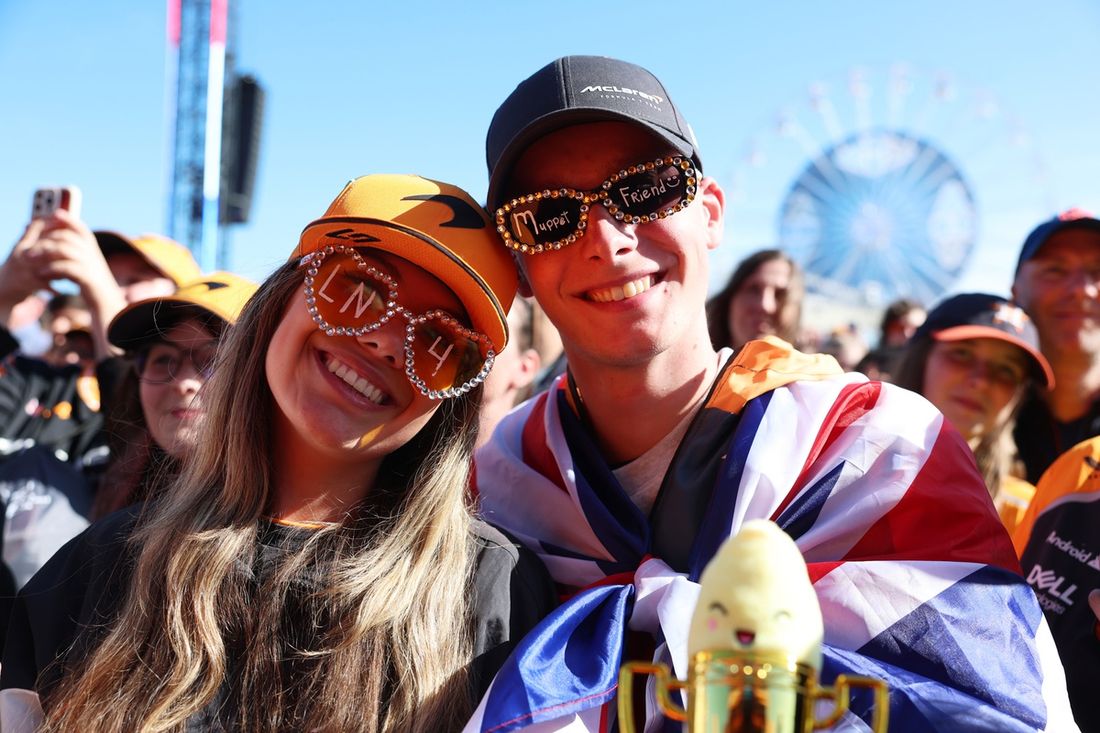 Fans of Lando Norris, McLaren