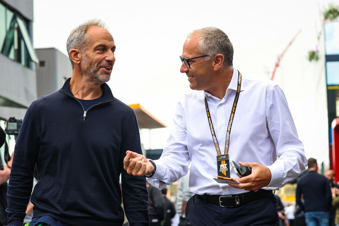 Adam Norris, Stefano Domenicali, CEO of the Formula One Group