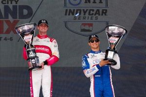 #27: Kyle Kirkwood, Andretti Autosport Honda, #10: Alex Palou, Chip Ganassi Racing Honda