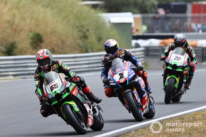 Jonathan Rea, Kawasaki Racing Team WSBK, Toprak Razgatlioglu, Pata Yamaha WorldSBK, Alex Lowes, Kawasaki Racing Team WSBK
