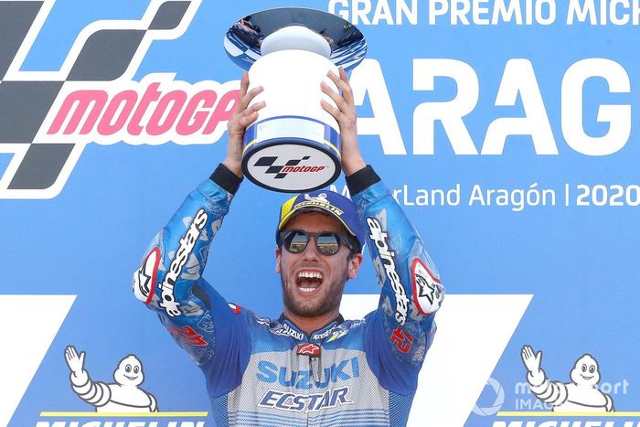 Podio: Ganador Alex Rins, Team Suzuki MotoGP