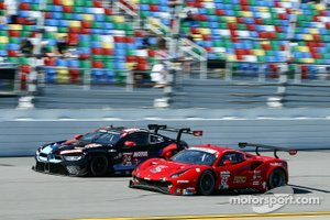 #62 Risi Competizione Ferrari 488 GTE: James Calado, Alessandro Pier Guidi, Daniel Serra, Davide Rigon, #24 BMW Team RLL BMW M8 GTE: Jesse Krohn, John Edwards, Augusto Farfus, Chaz Mostert