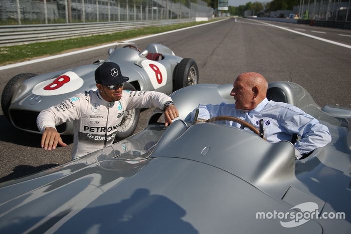 Lewis Hamilton et Sir Stirling Moss à Monza
