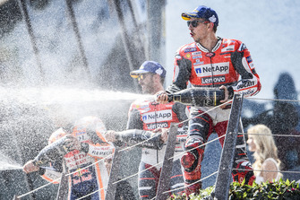 Podium: 1. Jorge Lorenzo, 2. Marc Marquez, 3. Andrea Dovizioso