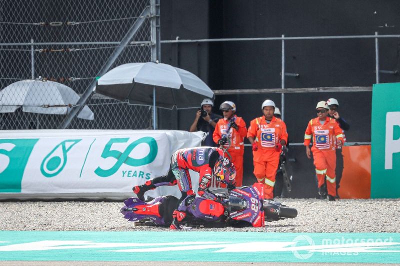 Jorge Martín, caída del Pramac Racing