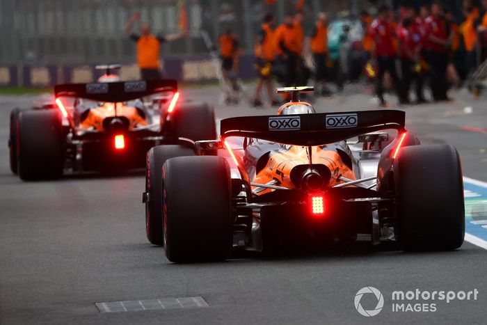 Lando Norris, McLaren, Oscar Piastri