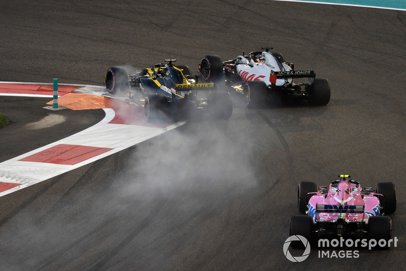 Nico Hulkenberg, Renault Sport F1 Team R.S. 18 y Romain Grosjean, Haas F1 Team VF-18