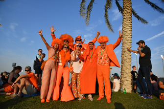 Max Verstappen, Red Bull Racing fans on Abu Dhabi Hill