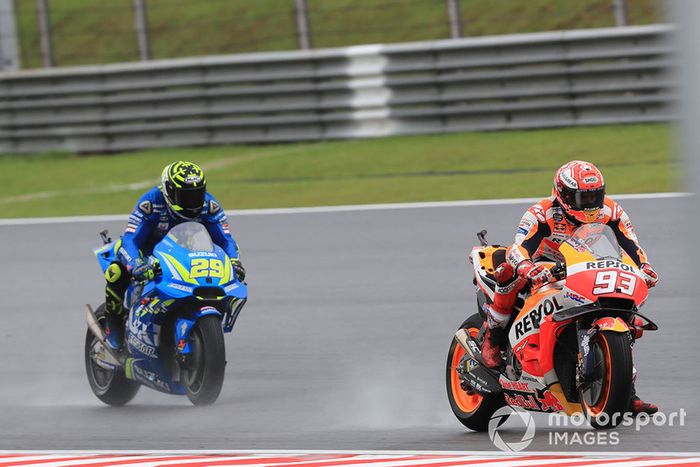Marc Marquez, Repsol Honda Team, Andrea Iannone, Team Suzuki MotoGP