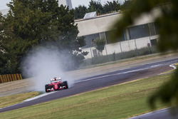 Sebastian Vettel, Ferrari, teste les pneus Pirelli 2017